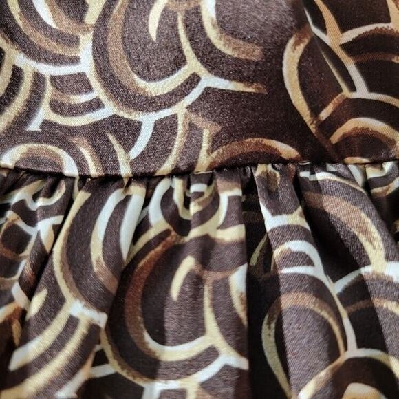 BCBG Maxazria Brown Silk Halter Dress Mini X-Small Sexy Night Out - Picture 11 of 15